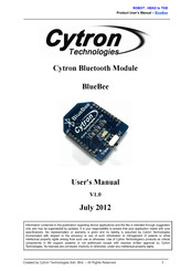 Cytron Technologies BlueBee User Manual