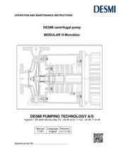 Desmi MODULAR H Series Operation And Maintenance Instructions