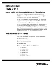 National Instruments BNC-2115 Installation Manual