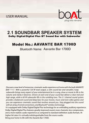 Boat AAVANTE BAR 1700D Manuals | ManualsLib