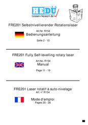HEDÜ FRE201 Manual