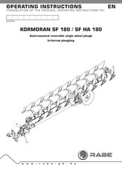 Rabe KORMORAN SF 180 Operating Instructions Manual
