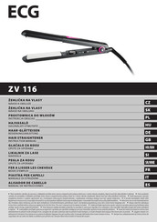 ECG ZV 116 Instruction Manual