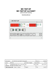 VDH Products MC 785T-DF Operating Manual