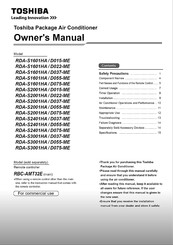 Toshiba RDA-S 2001HA / D015-ME Owner's Manual
