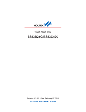 Holtek BS83C40C Manual