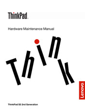 Lenovo ThinkPad S5 2nd Generation Hardware Maintenance Manual