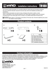 INNO TR180 Installation Instructions Manual