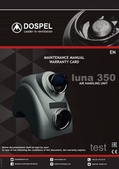 DOSPEL Luna 350 Maintenance Manual