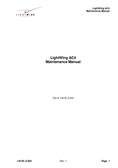 Lightwing AC4 Maintenance Manual