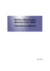 Ricoh D668 Field Service Manual