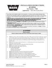 Warn 77084 Installation Instructions Manual