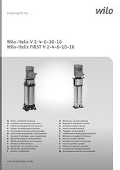 Wilo Wilo-Helix V 6 Installation And Operating Instructions Manual