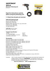 SAFETRACK S30 XC Manual