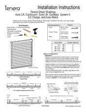 Lafayette Tenera Auto-Lift Installation Instructions