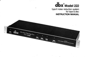 dbx 222 Instruction Manual