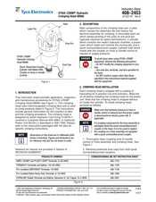 Tyco Electronics DYNA-CRIMP 69066 Instruction Sheet
