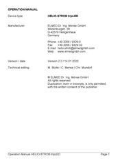 HELIO-STROB tripLED Operation Manual
