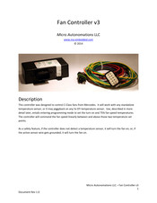 Micro Autonomations Fan Controller v3 Manual