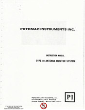 Potomac Instruments RMP-19D Instruction Manual
