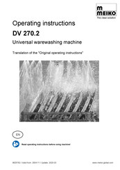 DV160 Meiko THERMOSTAT FOR DISHWASHER DV80 DV120B FV40N 59 ° C 1NC