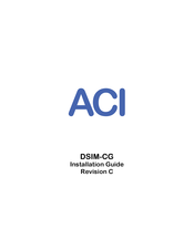 aci DSIM-CG Installation Manual