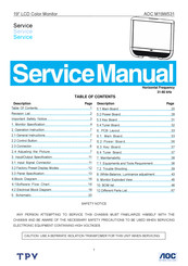 AOC M19W531 Service Manual
