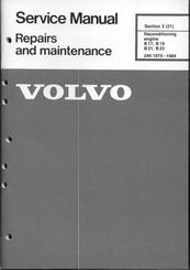 Volvo B 21 Service Manual
