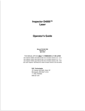 RJS Inspector D4000 Operator's Manual