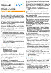 SICK 1090710 Operating Instructions Manual