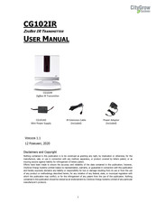 CityGrow Systems CG102IR User Manual