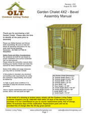 Olt Garden Chalet Assembly Manual