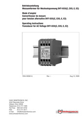 OHIO SEMITRONICS DVT-C Operating Instructions Manual