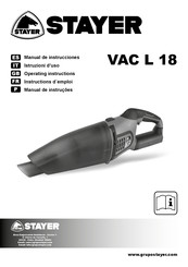 stayer VAC L 18 Operating Instructions Manual