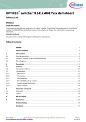 Infineon OPTIREG TLS412 D0EPV Series User Manual