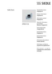SSS Siedle CFPM 611-02 Product Information