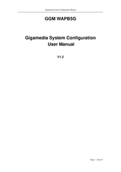 GIGAMEDIA GGM WAPB5G Configuration User Manual
