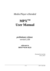 Jun Soft MPX H/W R2.0 User Manual