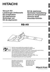 Hitachi RB-HV Handling Instructions Manual