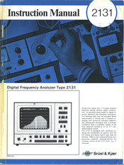 BRUEL & KJAER 2131 Instruction Manual