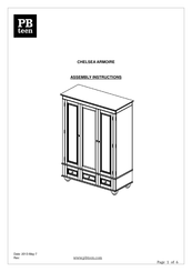 Pbteen CHELSEA Assembly Instructions Manual