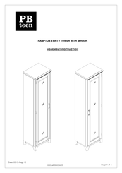 Pbteen HAMPTON VANITY Assembly Instructions