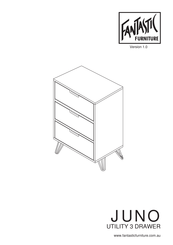 fantastic furniture JUNO UTILITY 3 DRAWER Manual
