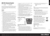 Clas Ohlson 36-6558 Manual