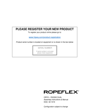 HIPEQ ROPEFLEX RX2500 DUAL Assembly & Instruction Manual