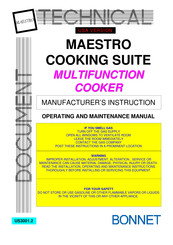Bonnet MUS.CM4.DP Operating And Maintenance Manual