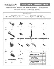 Henderson 80/3 Fitting Instructions Manual