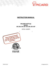 Picard BK-45P Instruction Manual