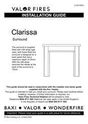 Valor Fires Clarissa Installation Manual