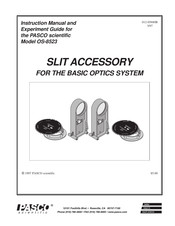 Pasco Scientific OS-8523 Instruction Manual And Experiment Manual